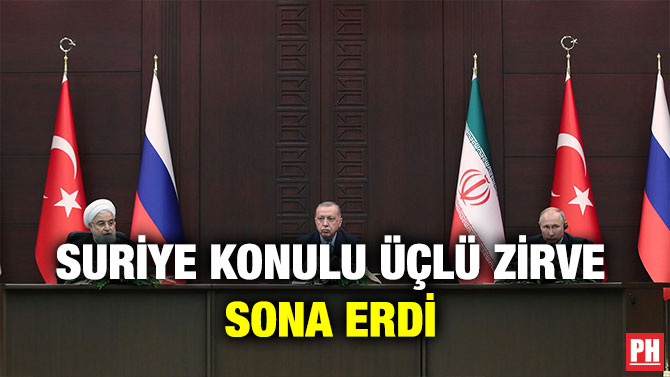 SURİYE KONULU ÜÇLÜ ZİRVE SONA ERDİ