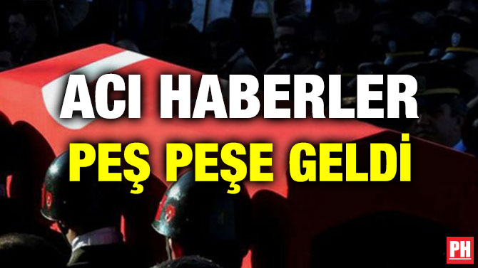 ACI HABERLER PEŞ PEŞE GELDİ