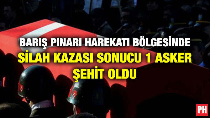 BARIŞ PINARI HAREKATI BÖLGESİNDE SİLAH KAZASI SONUCU 1 ASKER ŞEHİT OLDU