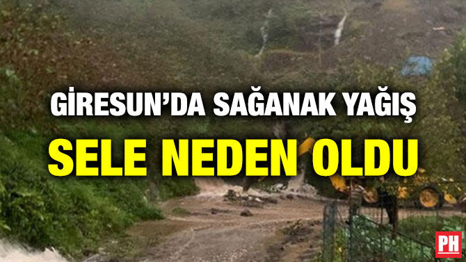 GİRESUN’DA SAĞANAK YAĞIŞ SELE NEDEN OLDU