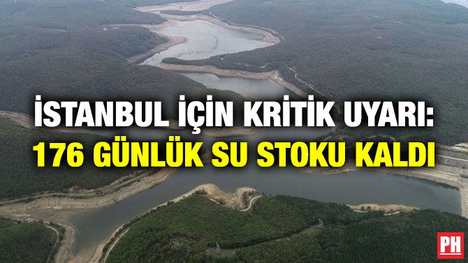 İSTANBUL İÇİN KRİTİK UYARI: 176 GÜNLÜK SU STOKU KALDI