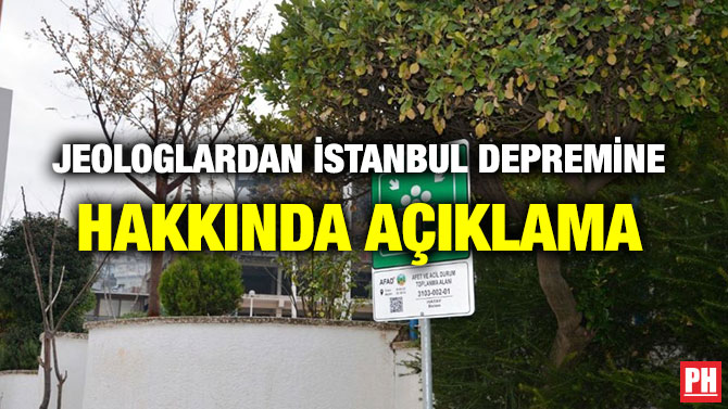 JEOLOGLARDAN İSTANBUL DEPREMİNE HAKKINDA AÇIKLAMA