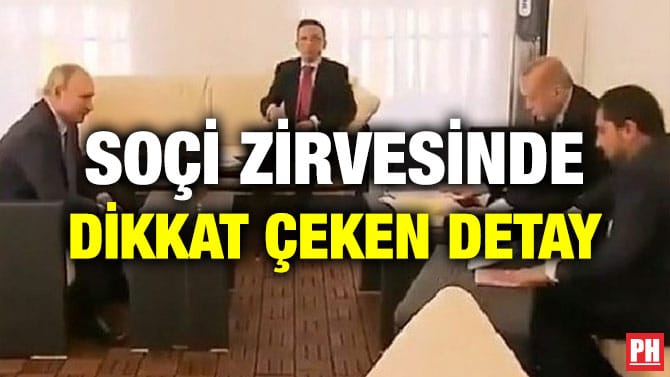 SOÇİ ZİRVESİNDE DİKKAT ÇEKEN DETAY