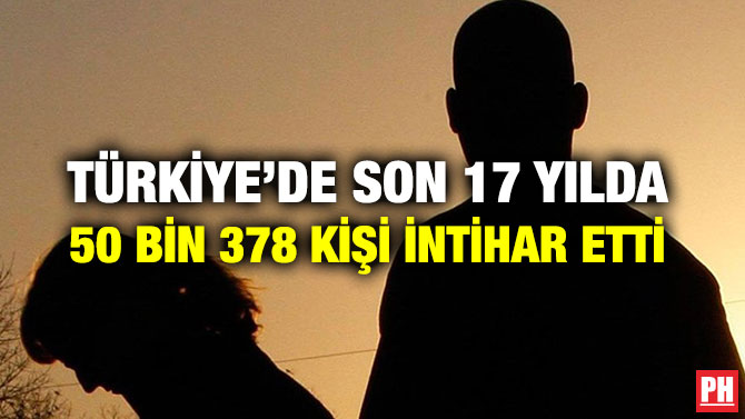 TÜRKİYE’DE SON 17 YILDA 50 BİN 378 KİŞİ İNTİHAR ETTİ