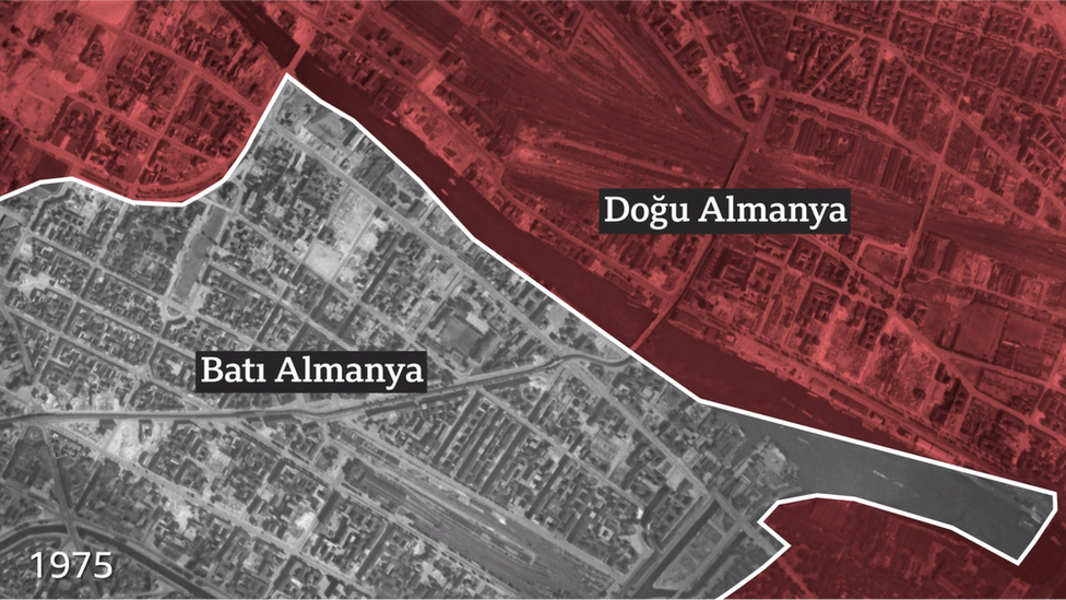 Doğu Almanya, çocukların boğulduğu noktada Spree Nehri'nin tümünde hak iddia ediyordu