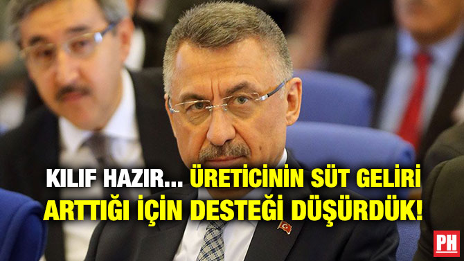 KILIF HAZIR… ÜRETİCİNİN SÜT GELİRİ ARTTIĞI İÇİN DESTEĞİ DÜŞÜRDÜK!