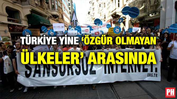 TÜRKİYE YİNE ‘ÖZGÜR OLMAYAN ÜLKELER’ ARASINDA