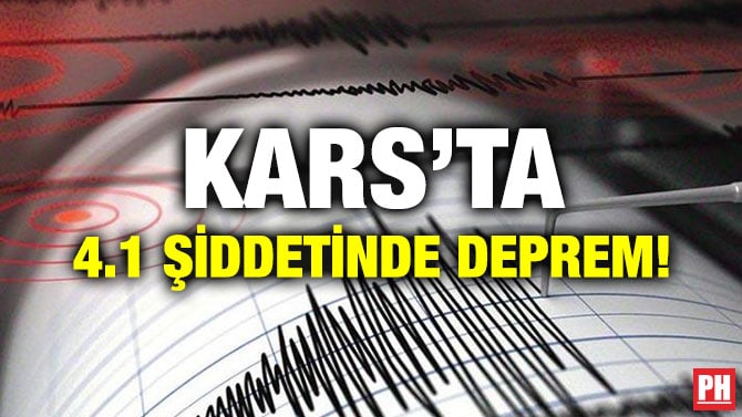 KARS’TA 4.1 ŞİDDETİNDE DEPREM!