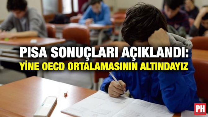 PISA SONUÇLARI AÇIKLANDI: YİNE OECD ORTALAMASININ ALTINDAYIZ