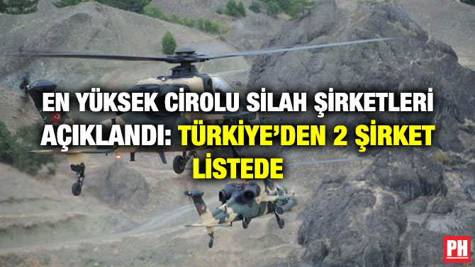 EN YÜKSEK CİROLU SİLAH ŞİRKETLERİ AÇIKLANDI: TÜRKİYE’DEN 2 ŞİRKET LİSTEDE
