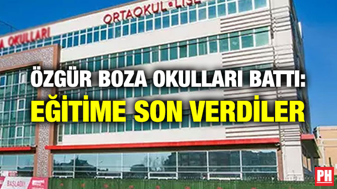 ÖZGÜR BOZA OKULLARI BATTI: EĞİTİME SON VERDİLER