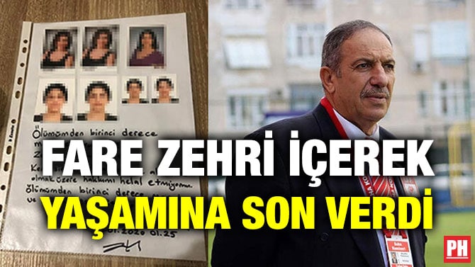 FARE ZEHRİ İÇEREK YAŞAMINA SON VERDİ