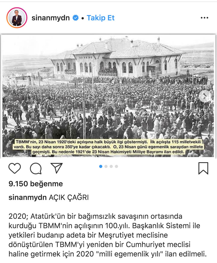 Sinan Meydan'dan Açık Çağrı