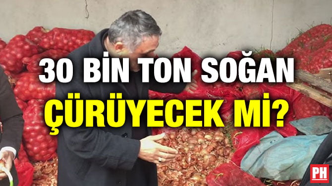 30 BİN TON SOĞAN ÇÜRÜYECEK Mİ?