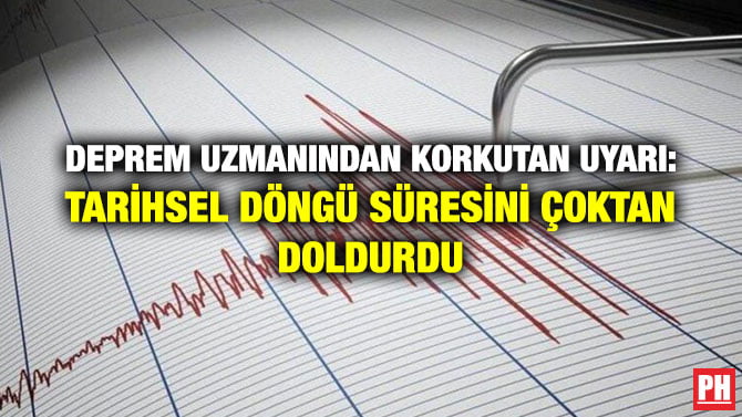 DEPREM UZMANINDAN KORKUTAN UYARI: TARİHSEL DÖNGÜ SÜRESİNİ ÇOKTAN DOLDURDU