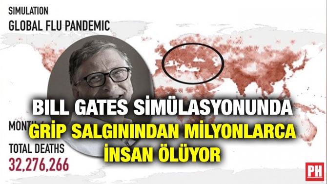 BILL GATES SİMÜLASYONUNDA GRİP SALGININDAN MİLYONLARCA İNSAN ÖLÜYOR