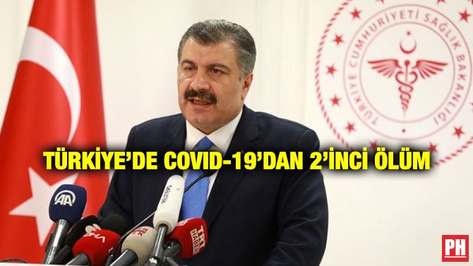TÜRKİYE’DE COVID-19’DAN 2’İNCİ ÖLÜM