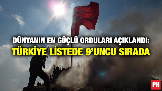 DÜNYANIN EN GÜÇLÜ ORDULARI AÇIKLANDI: TÜRKİYE LİSTEDE 9’UNCU SIRADA