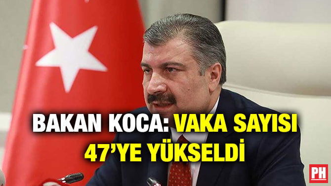 BAKAN KOCA: VAKA SAYISI 47’YE YÜKSELDİ