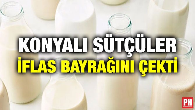 KONYALI SÜTÇÜLER İFLAS BAYRAĞINI ÇEKTİ