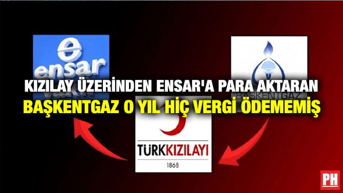 KIZILAY ÜZERİNDEN ENSAR’A PARA AKTARAN BAŞKENTGAZ O YIL HİÇ VERGİ ÖDEMEMİŞ