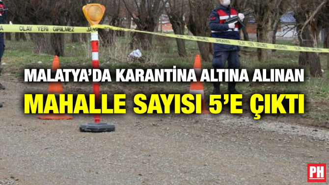 MALATYA’DA KARANTİNA ALTINA ALINAN MAHALLE SAYISI 5’E ÇIKTI