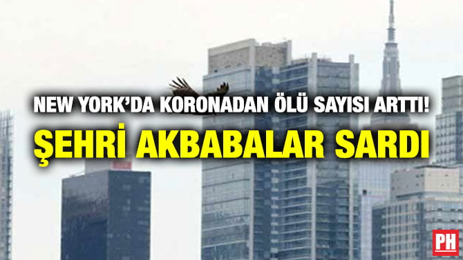 NEW YORK’DA KORONADAN ÖLÜ SAYISI ARTTI! ŞEHRİ AKBABALAR SARDI