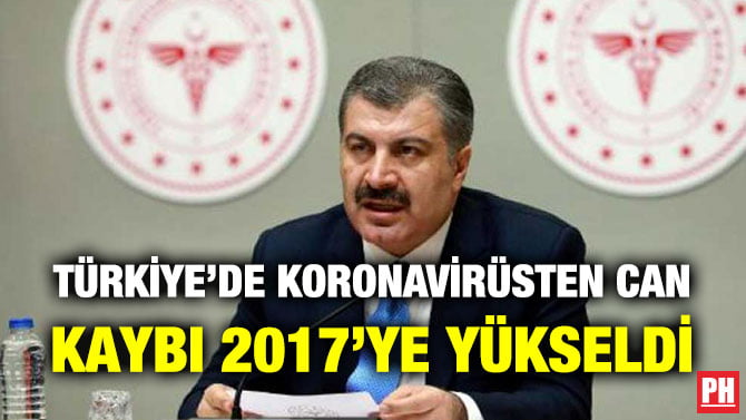 TÜRKİYE’DE KORONAVİRÜSTEN CAN KAYBI 2017’YE YÜKSELDİ