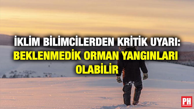 İKLİM BİLİMCİLERDEN KRİTİK UYARI: BEKLENMEDİK ORMAN YANGINLARI OLABİLİR