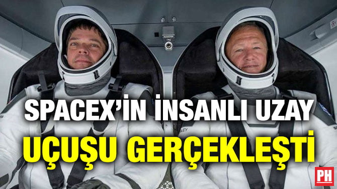 SPACEX’İN İNSANLI UZAY UÇUŞU GERÇEKLEŞTİ