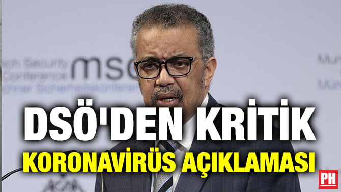 DSÖ’DEN KRİTİK KORONAVİRÜS AÇIKLAMASI