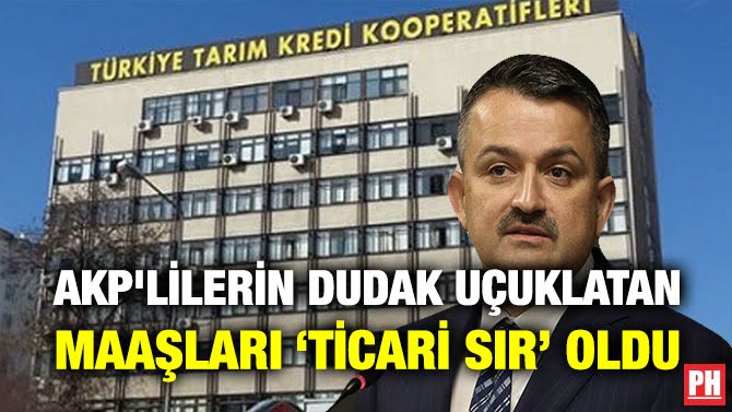 AKP’LİLERİN DUDAK UÇUKLATAN MAAŞLARI ‘TİCARİ SIR’ OLDU