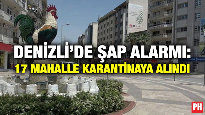 DENİZLİ’DE ŞAP ALARMI: 17 MAHALLE KARANTİNAYA ALINDI