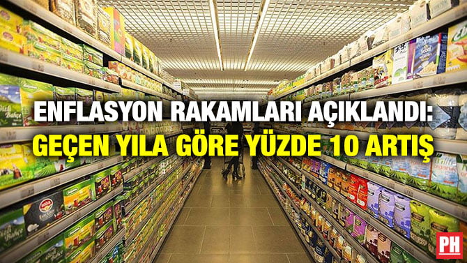 ENFLASYON RAKAMLARI AÇIKLANDI: GEÇEN YILA GÖRE YÜZDE 10 ARTIŞ