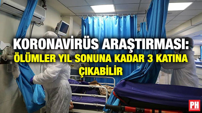 KORONAVİRÜS ARAŞTIRMASI: ÖLÜMLER YIL SONUNA KADAR 3 KATINA ÇIKABİLİR