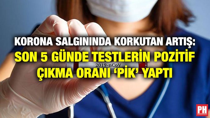 KORONA SALGININDA KORKUTAN ARTIŞ: SON 5 GÜNDE TESTLERİN POZİTİF ÇIKMA ORANI ‘PİK’ YAPTI