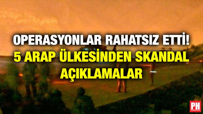 OPERASYONLAR RAHATSIZ ETTİ! 5 ARAP ÜLKESİNDEN SKANDAL AÇIKLAMALAR