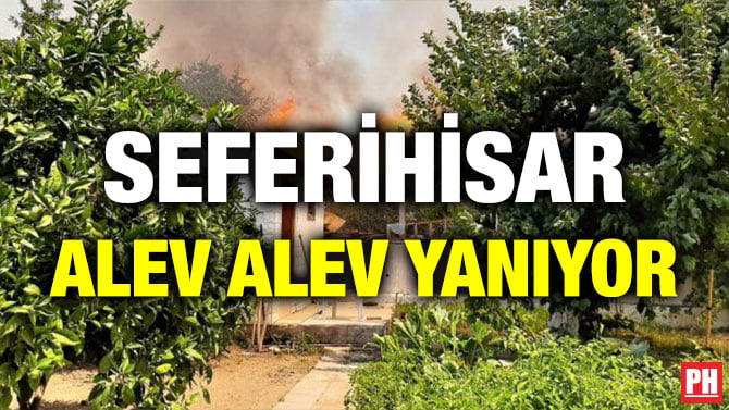 SEFERİHİSAR ALEV ALEV YANIYOR