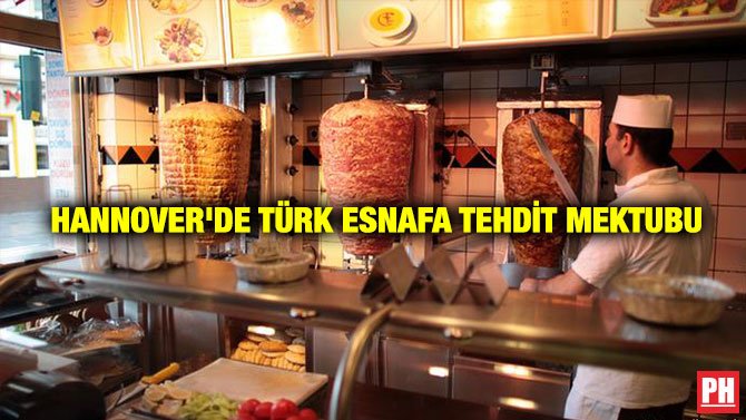 HANNOVER’DE TÜRK ESNAFA TEHDİT MEKTUBU
