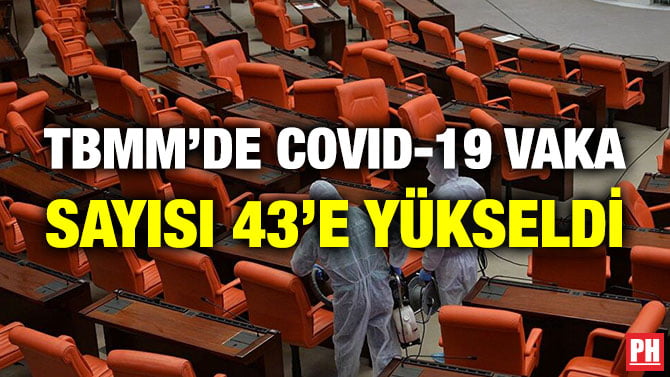 TBMM’DE COVID-19 VAKA SAYISI 43’E YÜKSELDİ