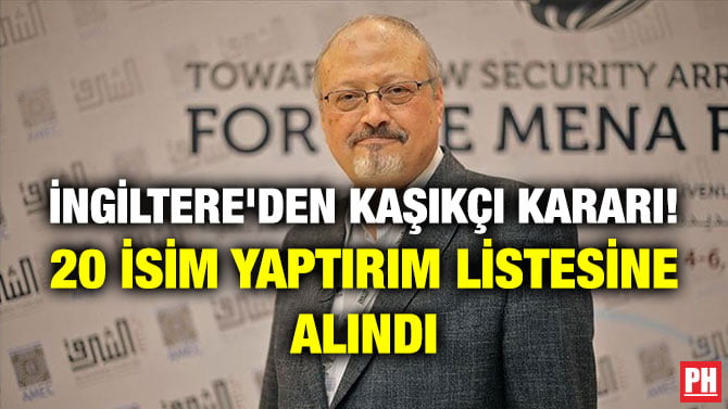 İNGİLTERE’DEN KAŞIKÇI KARARI! 20 İSİM YAPTIRIM LİSTESİNE ALINDI