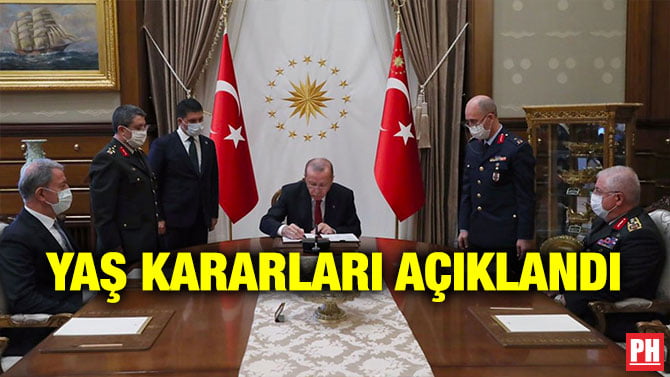 YAŞ KARARLARI AÇIKLANDI