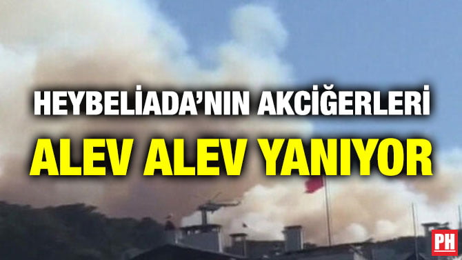 HEYBELİADA’NIN AKCİĞERLERİ ALEV ALEV YANIYOR