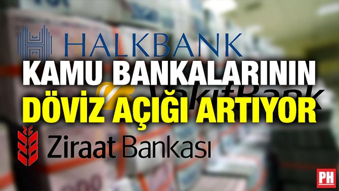 KAMU BANKALARININ DÖVİZ AÇIĞI ARTIYOR