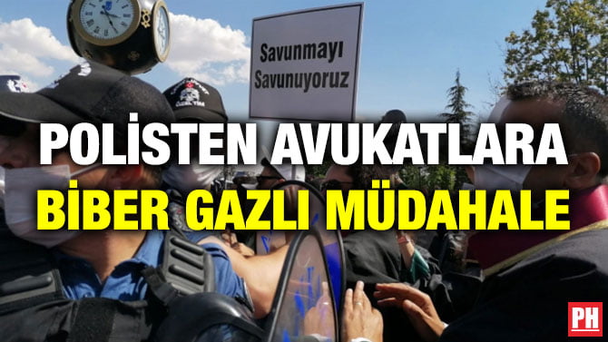 POLİSTEN AVUKATLARA BİBER GAZLI MÜDAHALE