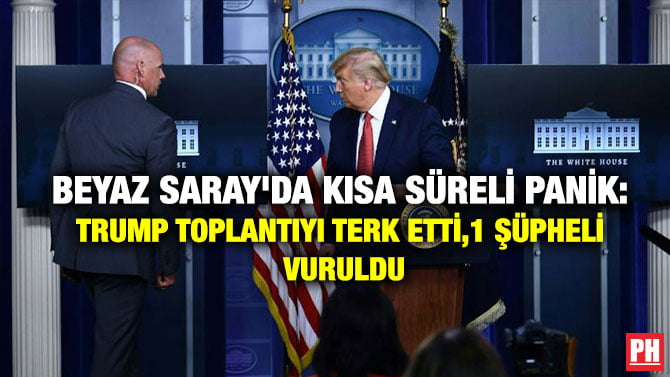 BEYAZ SARAY’DA KISA SÜRELİ PANİK: TRUMP TOPLANTIYI TERK ETTİ,1 ŞÜPHELİ VURULDU