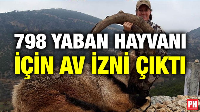 798 YABAN HAYVANI İÇİN AV İZNİ ÇIKTI