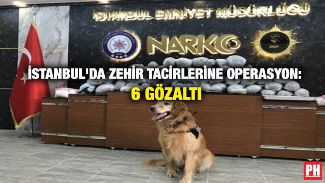 İSTANBUL’DA ZEHİR TACİRLERİNE OPERASYON: 6 GÖZALTI