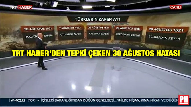 TRT HABER’DEN TEPKİ ÇEKEN 30 AĞUSTOS HATASI