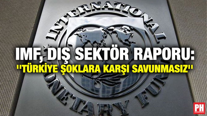 IMF, DIŞ SEKTÖR RAPORU: ”TÜRKİYE ŞOKLARA KARŞI SAVUNMASIZ”